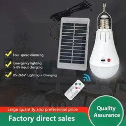 Rechargeable solar bulb