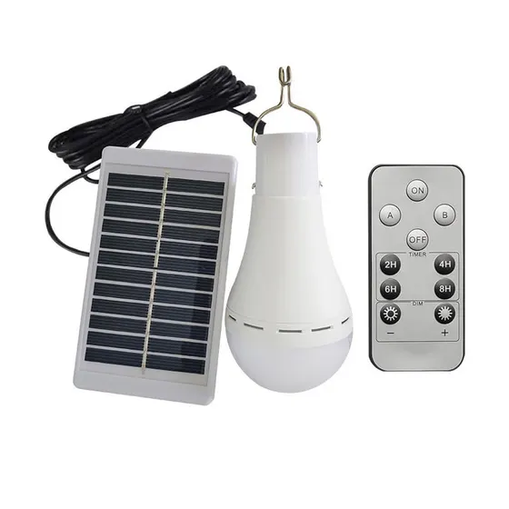 Rechargeable solar bulb