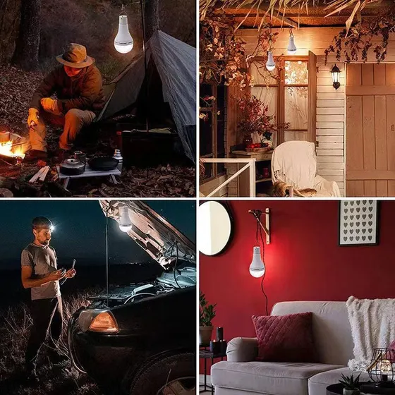 Rechargeable solar bulb