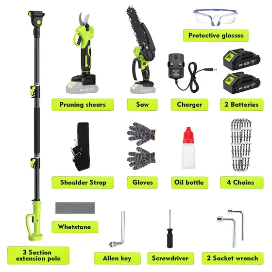 21 V pole pruning kit