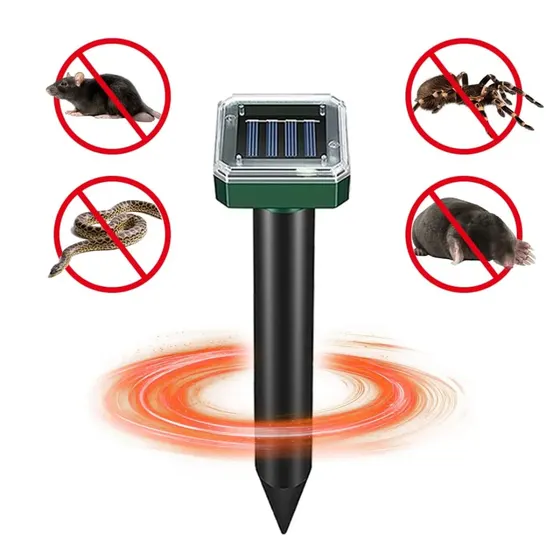 Solar ultrasonic repeller