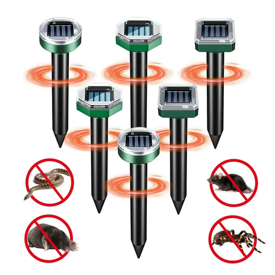 Solar ultrasonic repeller