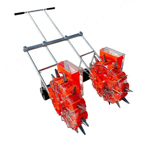 Two-row push seeder